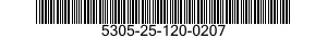 5305-25-120-0207 SCREW,CAP,HEXAGON HEAD 5305251200207 251200207