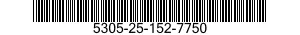 5305-25-152-7750 SCREW,MACHINE 5305251527750 251527750