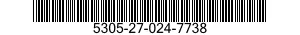 5305-27-024-7738 SCREW,MACHINE 5305270247738 270247738