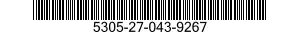 5305-27-043-9267 SCREW,CAP,SOCKET HEAD 5305270439267 270439267