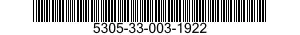 5305-33-003-1922 SCREW,MACHINE 5305330031922 330031922