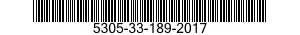 5305-33-189-2017 SCREW,CAP,SOCKET HEAD 5305331892017 331892017