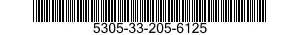 5305-33-205-6125 SCREW,CAP,SOCKET HEAD 5305332056125 332056125