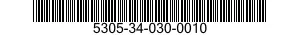 5305-34-030-0010 SCREW,MACHINE 5305340300010 340300010