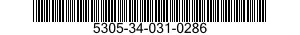 5305-34-031-0286 SCREW,MACHINE 5305340310286 340310286