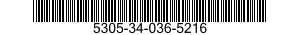 5305-34-036-5216 SCREW,CAP,HEXAGON HEAD 5305340365216 340365216