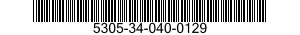 5305-34-040-0129 SCREW,MACHINE 5305340400129 340400129