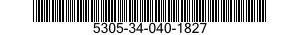5305-34-040-1827 SCREW,MACHINE 5305340401827 340401827