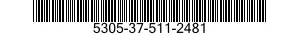 5305-37-511-2481 SCREW,MACHINE 5305375112481 375112481