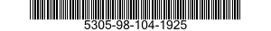 5305-98-104-1925  5305981041925 981041925
