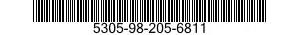5305-98-205-6811 SCREW,CAP,SOCKET HEAD 5305982056811 982056811