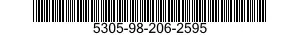 5305-98-206-2595 SCREW,MACHINE 5305982062595 982062595