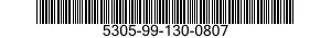 5305-99-130-0807 BOLT,MACHINE 5305991300807 991300807