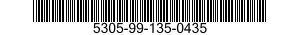 5305-99-135-0435 SCREW,MACHINE 5305991350435 991350435