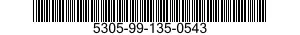 5305-99-135-0543 SCREW,MACHINE 5305991350543 991350543