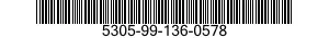 5305-99-136-0578 SCREW,MACHINE 5305991360578 991360578