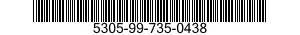 5305-99-735-0438 SCREW,CAP,HEXAGON HEAD 5305997350438 997350438