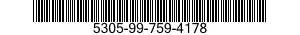 5305-99-759-4178 SCREW,CAP,SOCKET HEAD 5305997594178 997594178