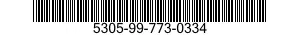 5305-99-773-0334 SCREW,CAP,SOCKET HEAD 5305997730334 997730334