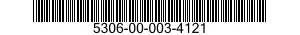 5306-00-003-4121 BOLT,CLOSE TOLERANCE 5306000034121 000034121