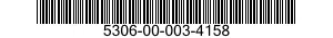 5306-00-003-4158 BOLT,CLOSE TOLERANCE 5306000034158 000034158