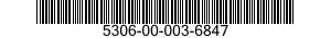 5306-00-003-6847 BOLT,MACHINE 5306000036847 000036847