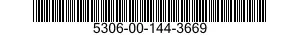 5306-00-144-3669 BOLT,MACHINE 5306001443669 001443669