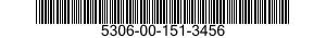 5306-00-151-3456 BOLT,MACHINE 5306001513456 001513456