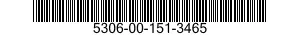 5306-00-151-3465 BOLT,MACHINE 5306001513465 001513465