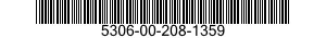5306-00-208-1359 BOLT,MACHINE 5306002081359 002081359