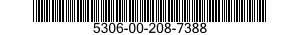 5306-00-208-7388 BOLT,INTERNAL WRENCHING 5306002087388 002087388