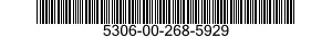 5306-00-268-5929 BOLT,MACHINE 5306002685929 002685929