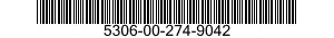 5306-00-274-9042 BOLT,MACHINE 5306002749042 002749042