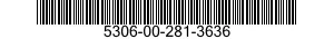 5306-00-281-3636 BOLT,MACHINE 5306002813636 002813636