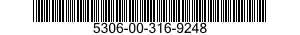5306-00-316-9248 BOLT,MACHINE 5306003169248 003169248