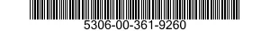 5306-00-361-9260  5306003619260 003619260