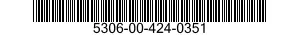 5306-00-424-0351 BOLT,MACHINE 5306004240351 004240351