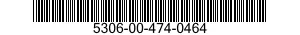 5306-00-474-0464 BOLT,INTERNALLY RELIEVED BODY 5306004740464 004740464