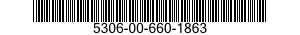 5306-00-660-1863 BOLT,MACHINE 5306006601863 006601863