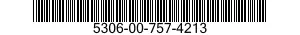 5306-00-757-4213 BOLT,CLOSE TOLERANCE 5306007574213 007574213