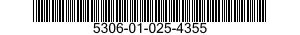 5306-01-025-4355 BOLT,MACHINE 5306010254355 010254355