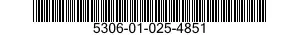 5306-01-025-4851 BOLT,CLOSE TOLERANCE 5306010254851 010254851