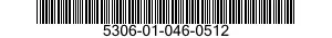 5306-01-046-0512 BOLT,SHOULDER 5306010460512 010460512
