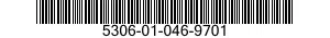 5306-01-046-9701 BOLT,MACHINE 5306010469701 010469701