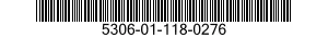 5306-01-118-0276 BOLT,MACHINE 5306011180276 011180276