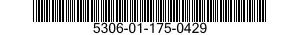 5306-01-175-0429 BOLT,MACHINE 5306011750429 011750429