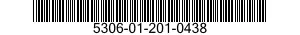 5306-01-201-0438 BOLT,MACHINE 5306012010438 012010438