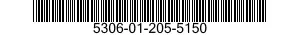 5306-01-205-5150 ROD,THREADED END 5306012055150 012055150