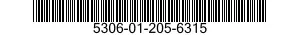 5306-01-205-6315 BOLT,MACHINE 5306012056315 012056315