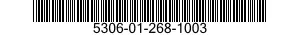 5306-01-268-1003 BOLT,MACHINE 5306012681003 012681003